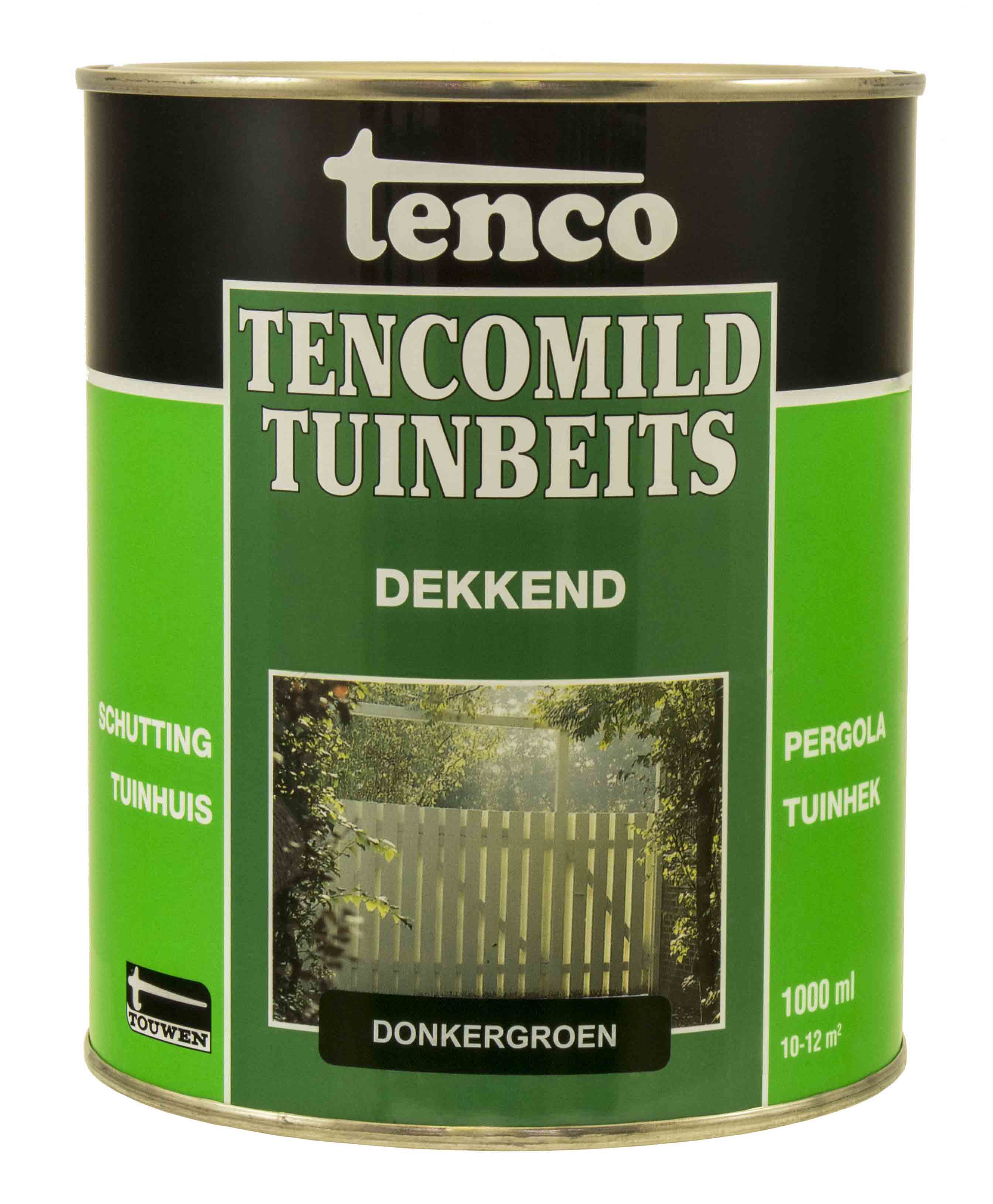 Tencomild Tuinbeits Dekkend 1L Donkergroen