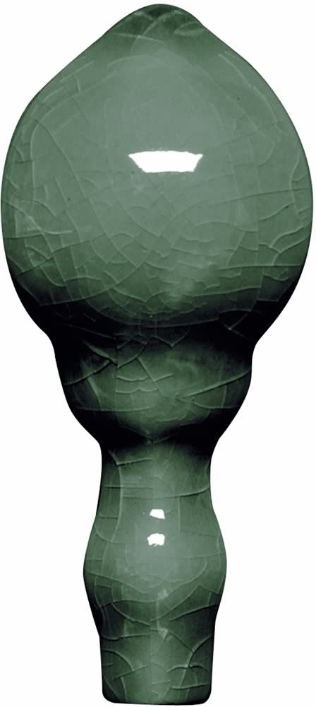 Hoek Modernista Angulo Italiana No 3 Verde Oscuro 1x5cm Glanzend