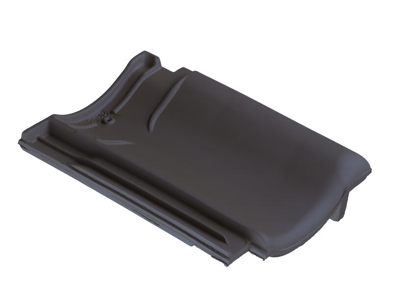 Monier VH-Variabel Gevelpan Rechts Blauw Gesmoord