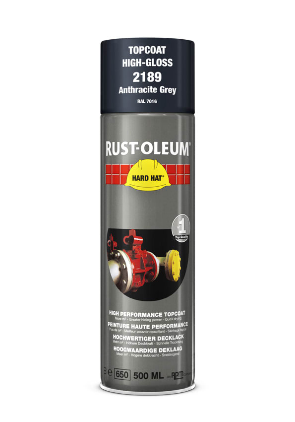 Rust-Oleum Deklaag Hard Hat 2189 500ml Antraciet RAL7016
