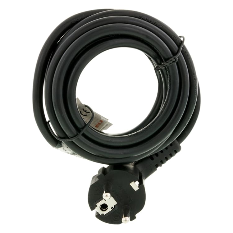 Exin Aansluitsnoer 3x1mm² 2.5m Met Stekker Zwart