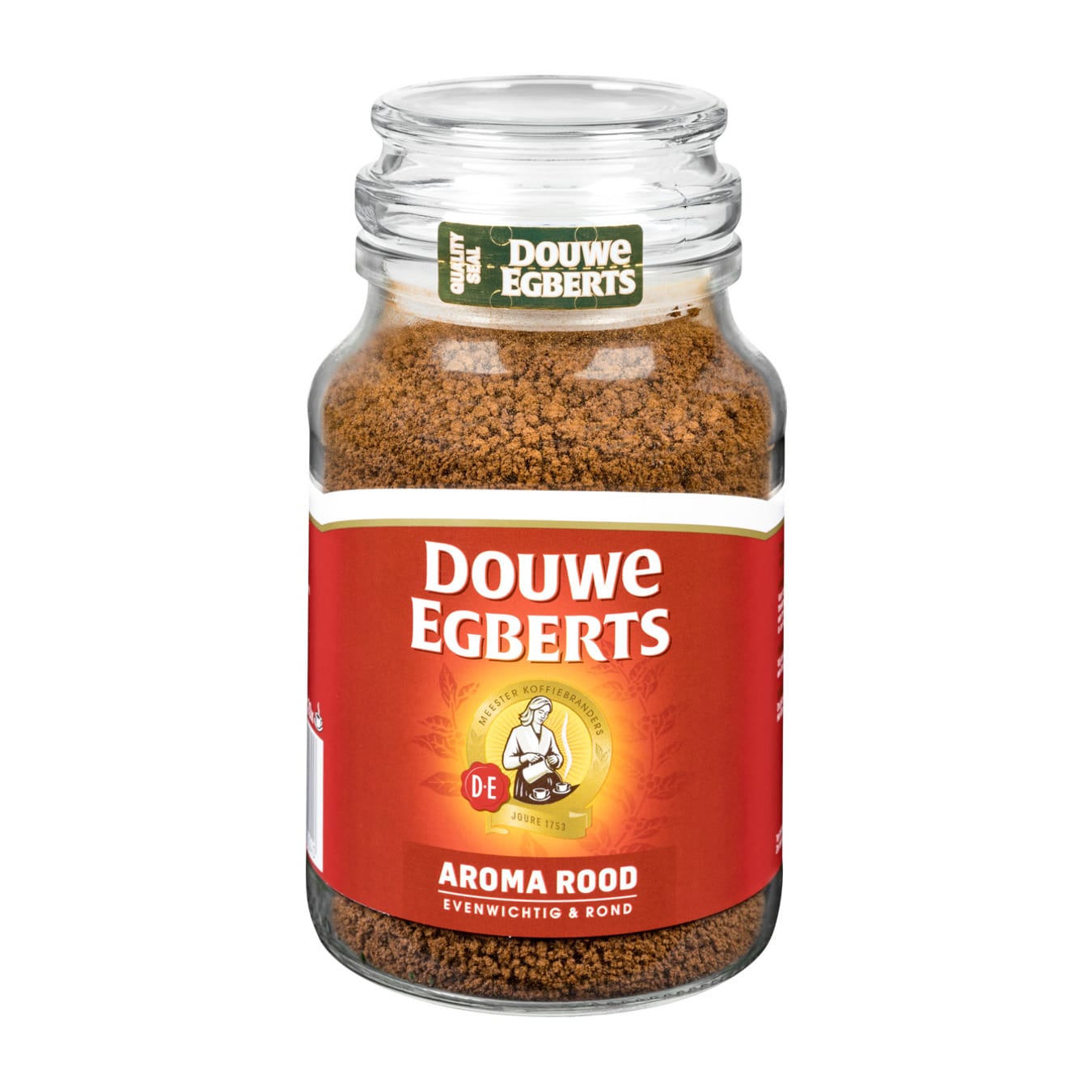 De Aroma Rood Oploskoffie Pot 200gr