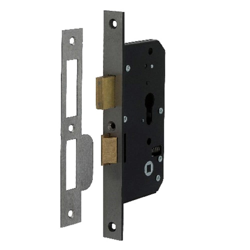 Product afbeelding voor Nemef Veiligheidsdag- En Nachtslot Draairichting 2+4 PC72 Doornmaat 70mm RVS