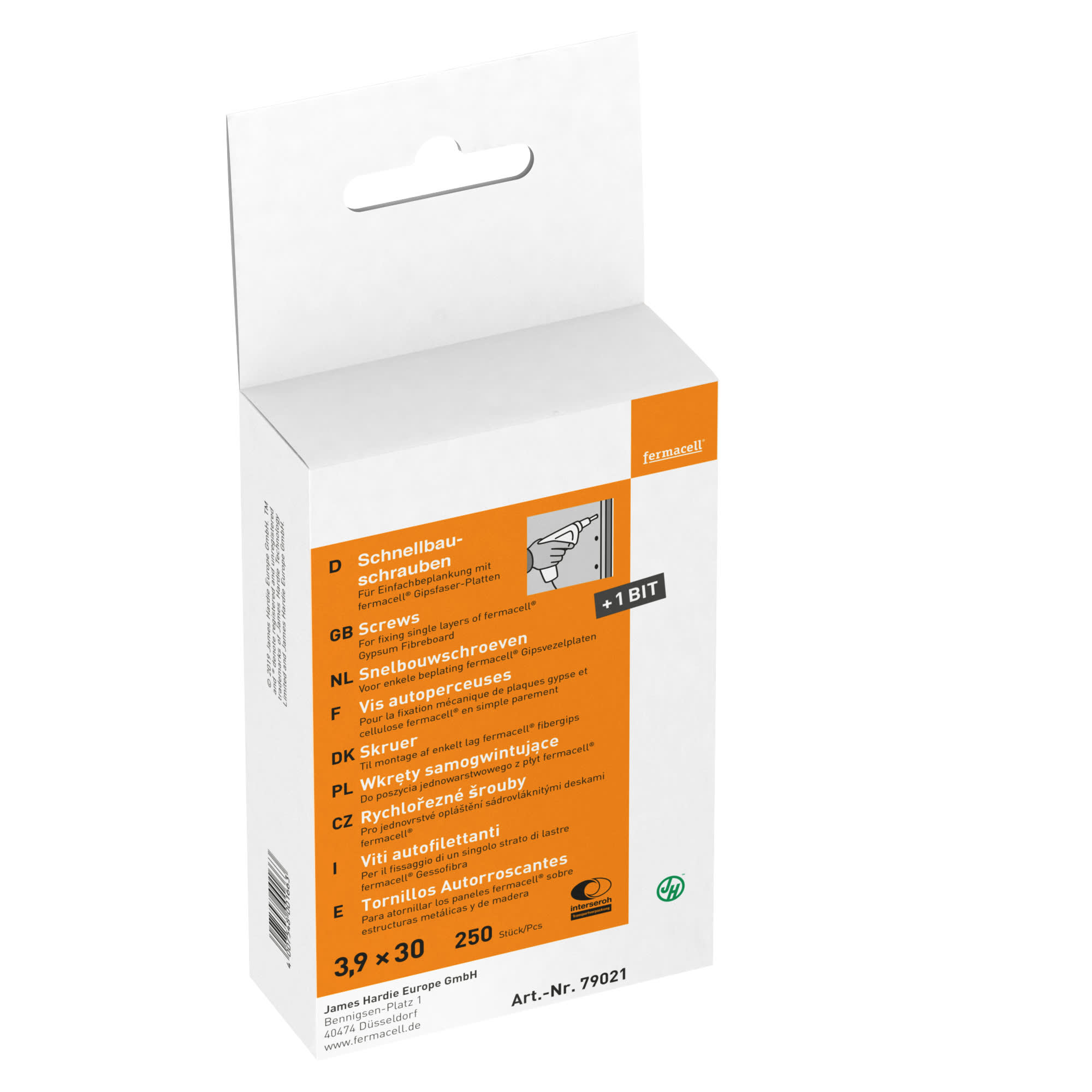 Fermacell Snelbouwschroef 3,9x30mm 250st