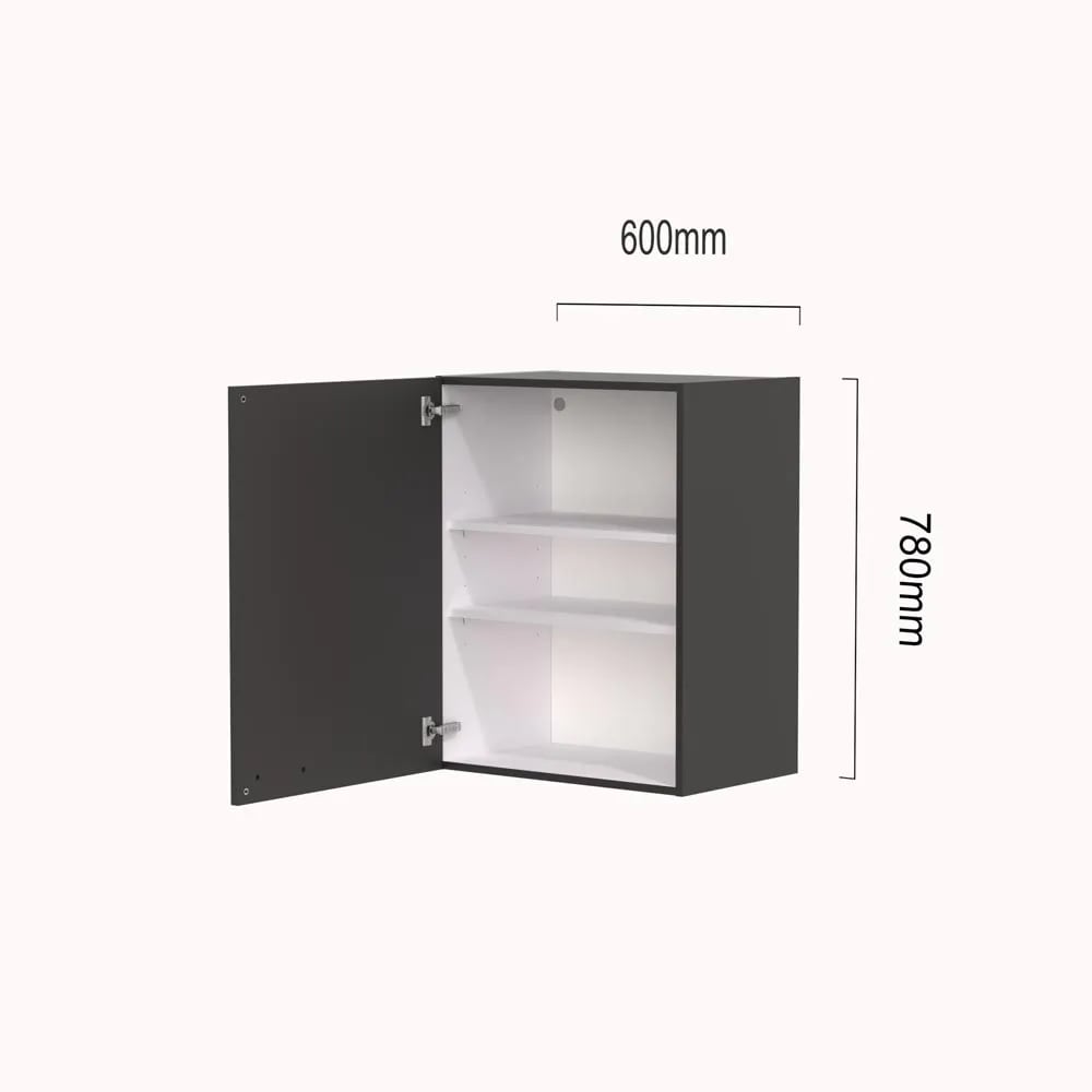 Product afbeelding voor Keller Bovenkast B6078L Met 1 Deur En 2 Legplanken 60x78cm Links PG200