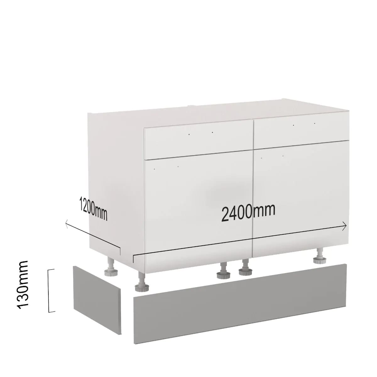 Bruynzeel Plintpakket 13x240cm Voorzetplint, Zijplint 1200mm En Plinthoekprofiel FSC Mix Credit