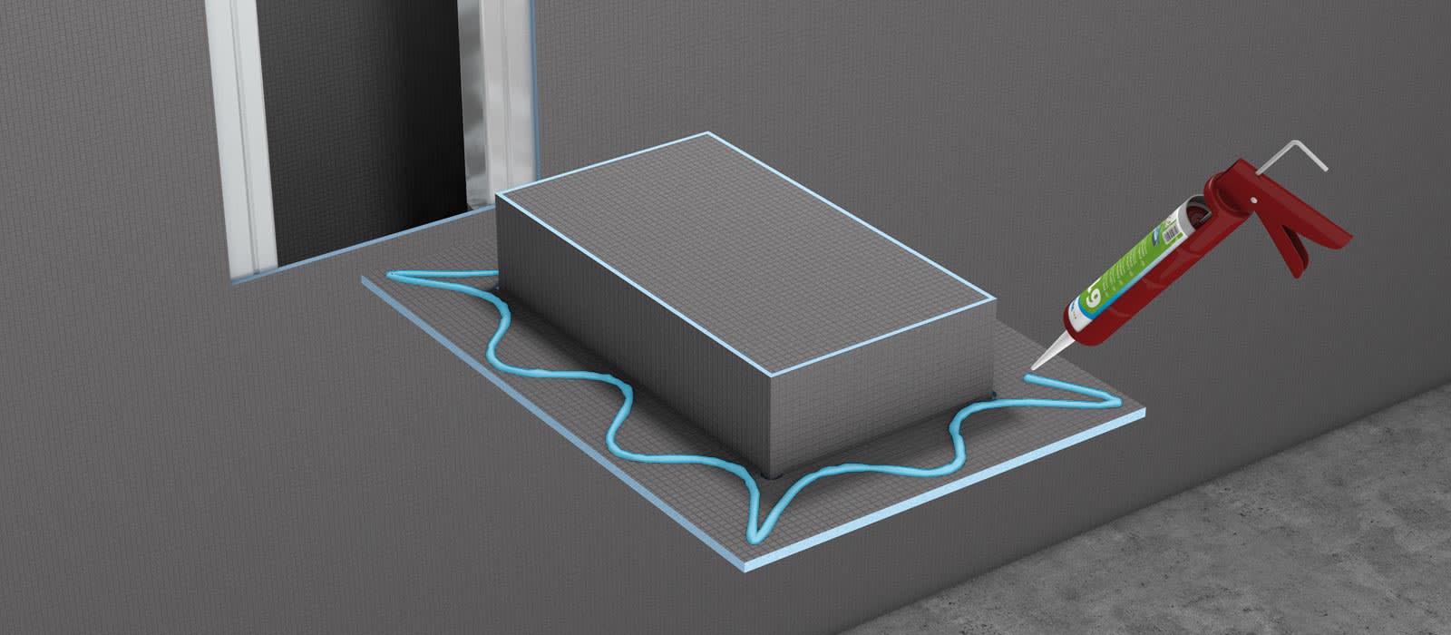 Product afbeelding voor Wedi 610 Lijm- En Afdichtmiddel 310ml