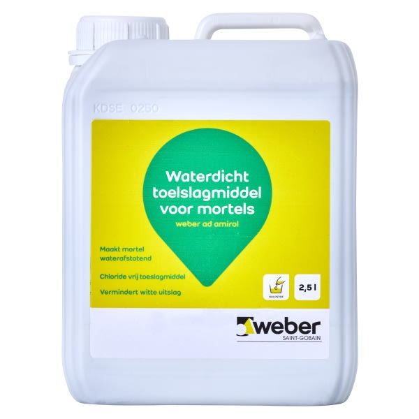 Product afbeelding voor Weber Ad Amirol Waterdichting Toeslagmiddel 2.5L