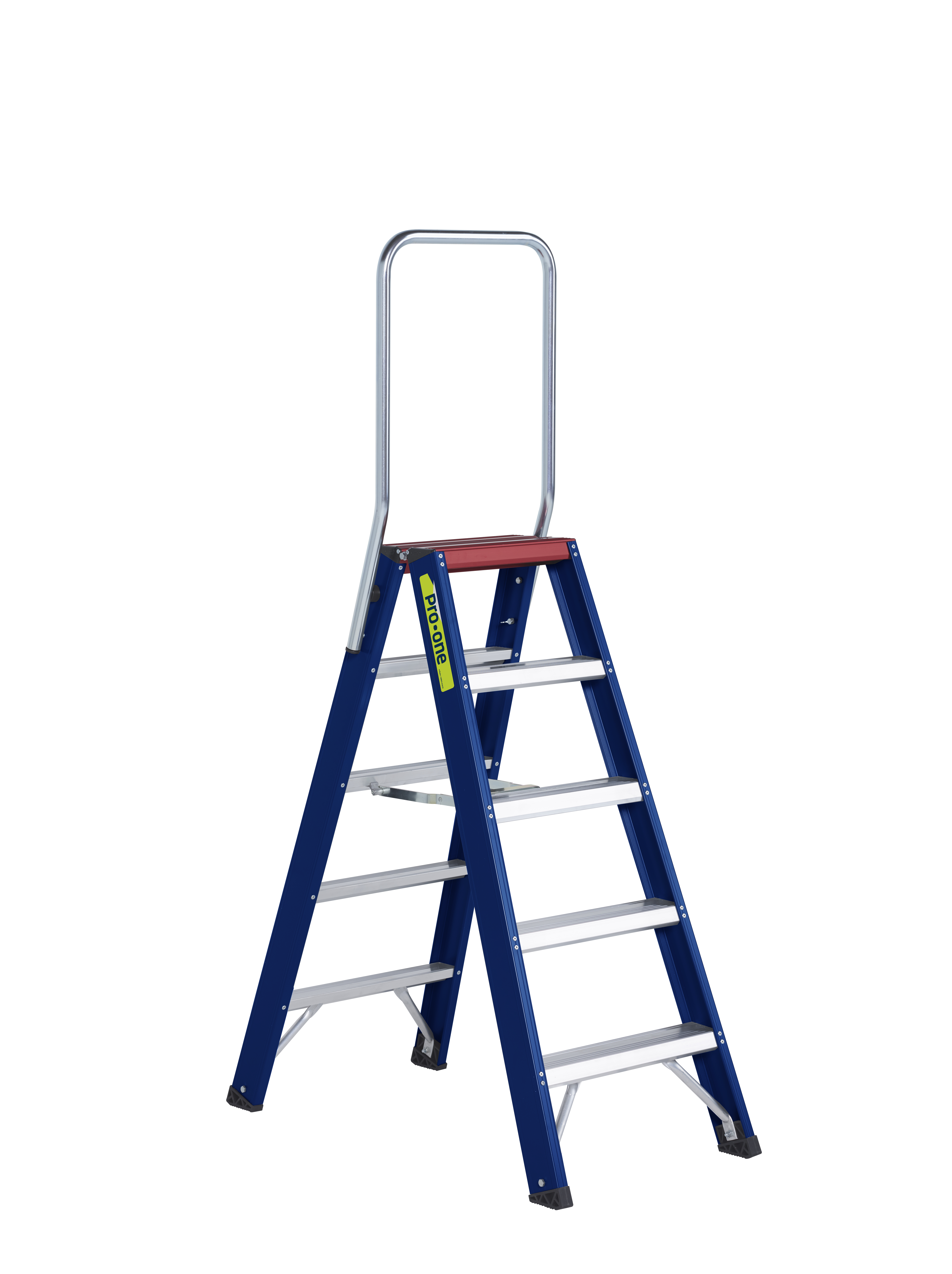 ProOne Trap DO5 Dubbel Oploopbaar 2x5 Treden Met Beugel