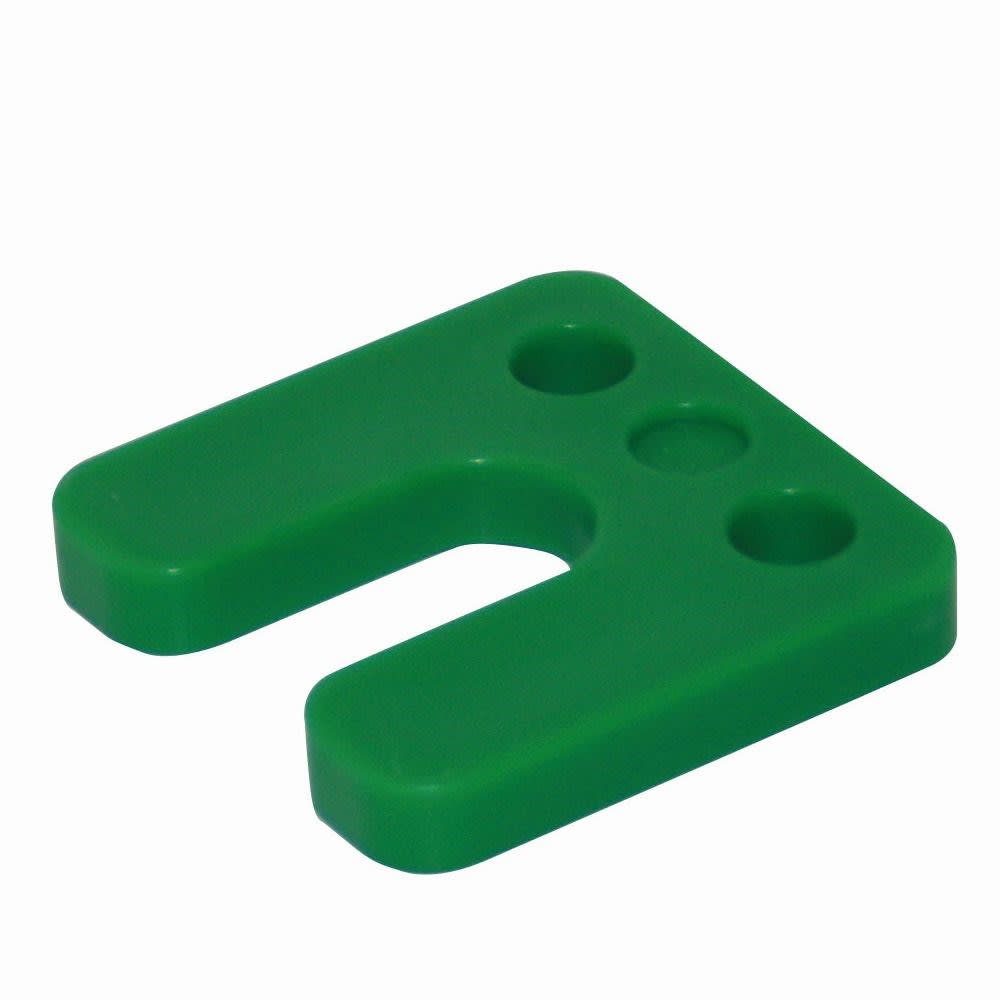 GB Drukplaat Met Sleuf 10mm Kunststof Groen 48st 34750B