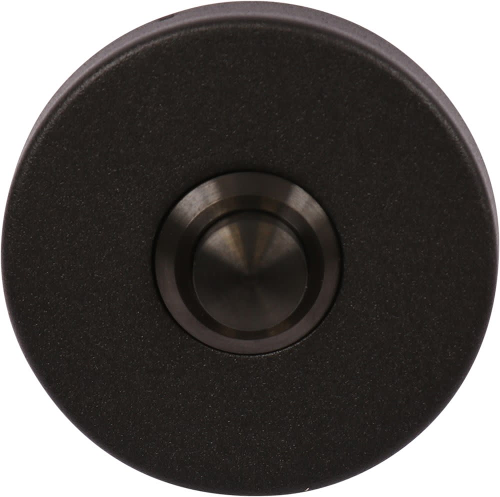 Oxloc Beldrukker Rond Verdekt RVS Zwart