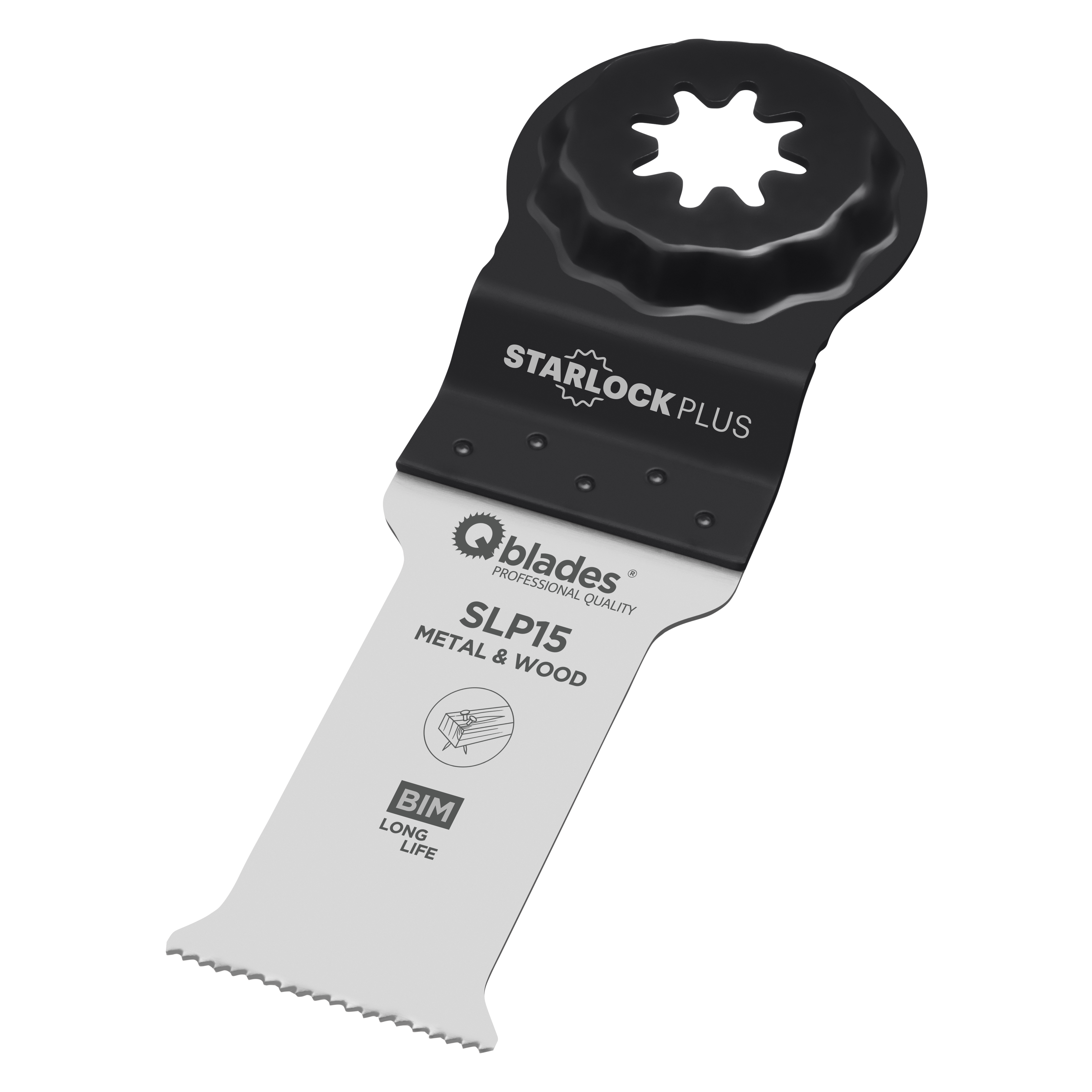 Qblades Multitoolzaagblad SLP15 28x60mm Bi-Metaal 19TPI 1st