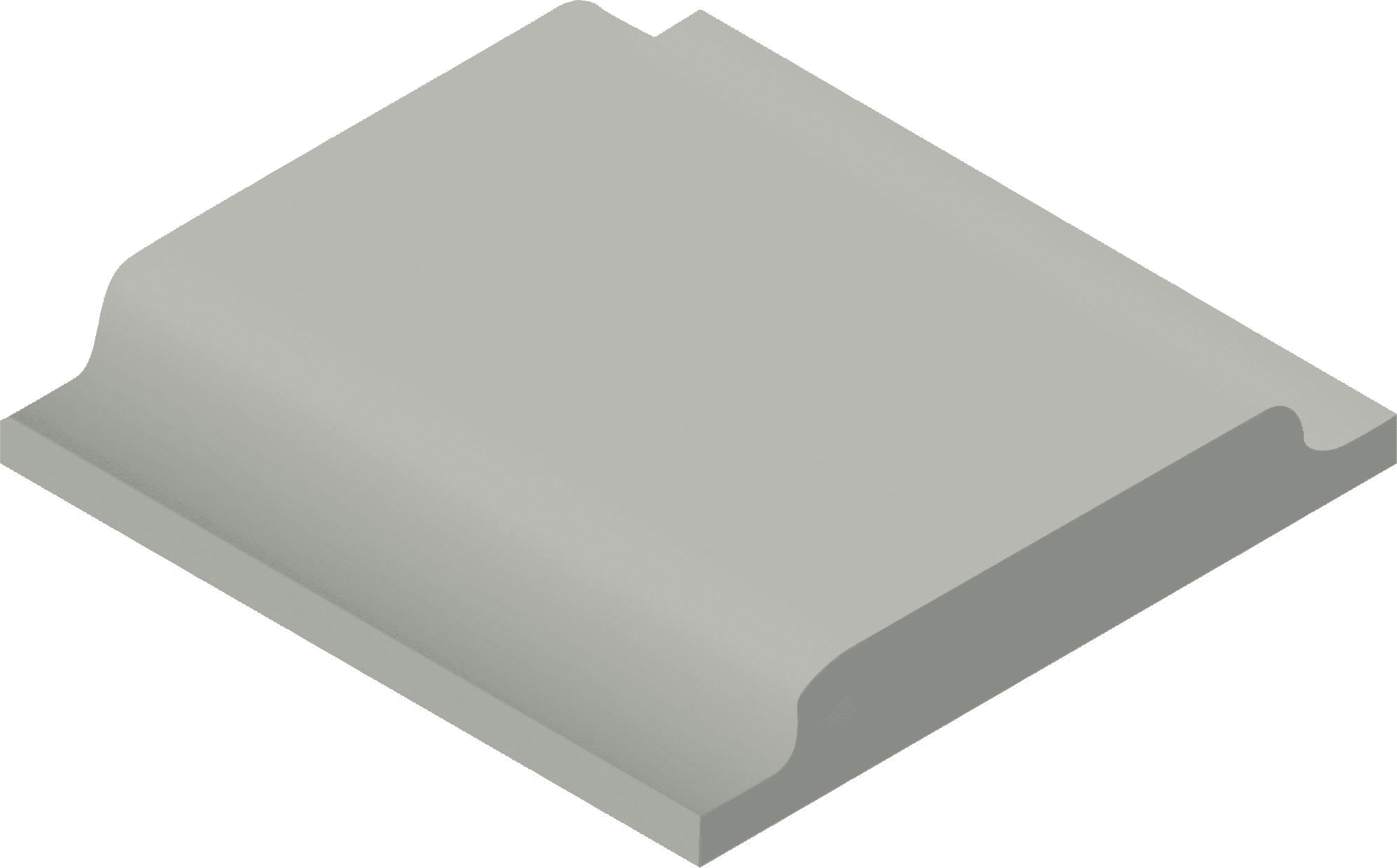 Product afbeelding voor Villeroy & Boch Douchebakplint Pro Architectura 3.0 Secret Grey 10x10cm Mat 3592C3600010