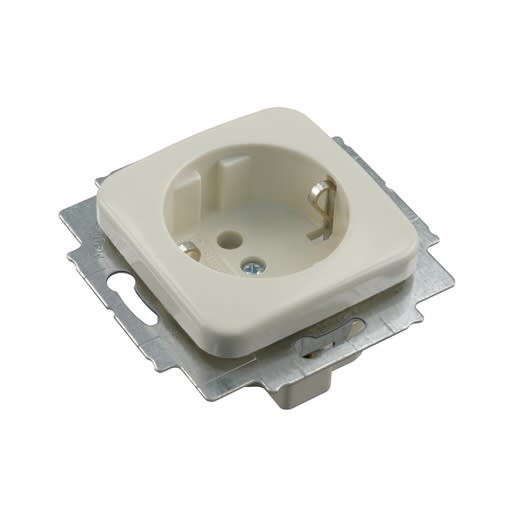Product afbeelding voor Busch-Jaeger SI Inbouw Contactdoos 1V Randaarde Creme