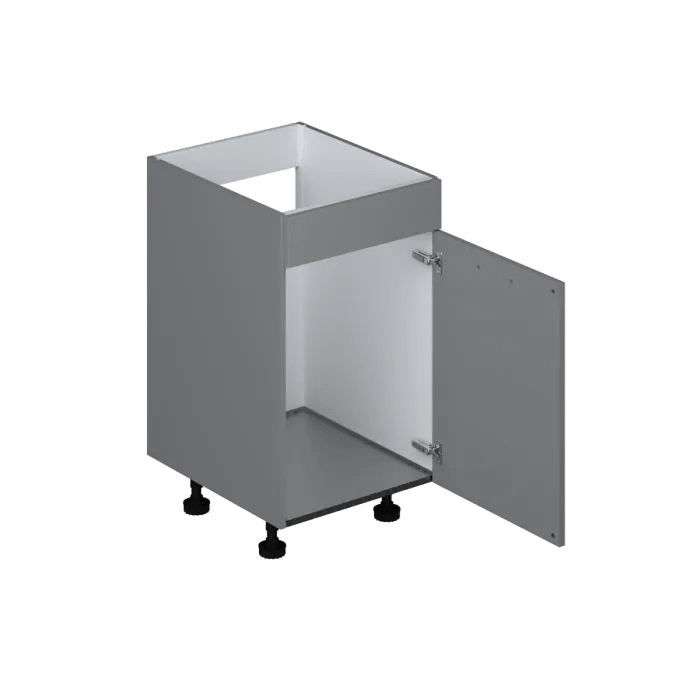 Bruynzeel Atlas Gootsteenkast WI12 Wit 50cm Deur Linksdraaiend FSC Mix Credit Inclusief Bodemplaat