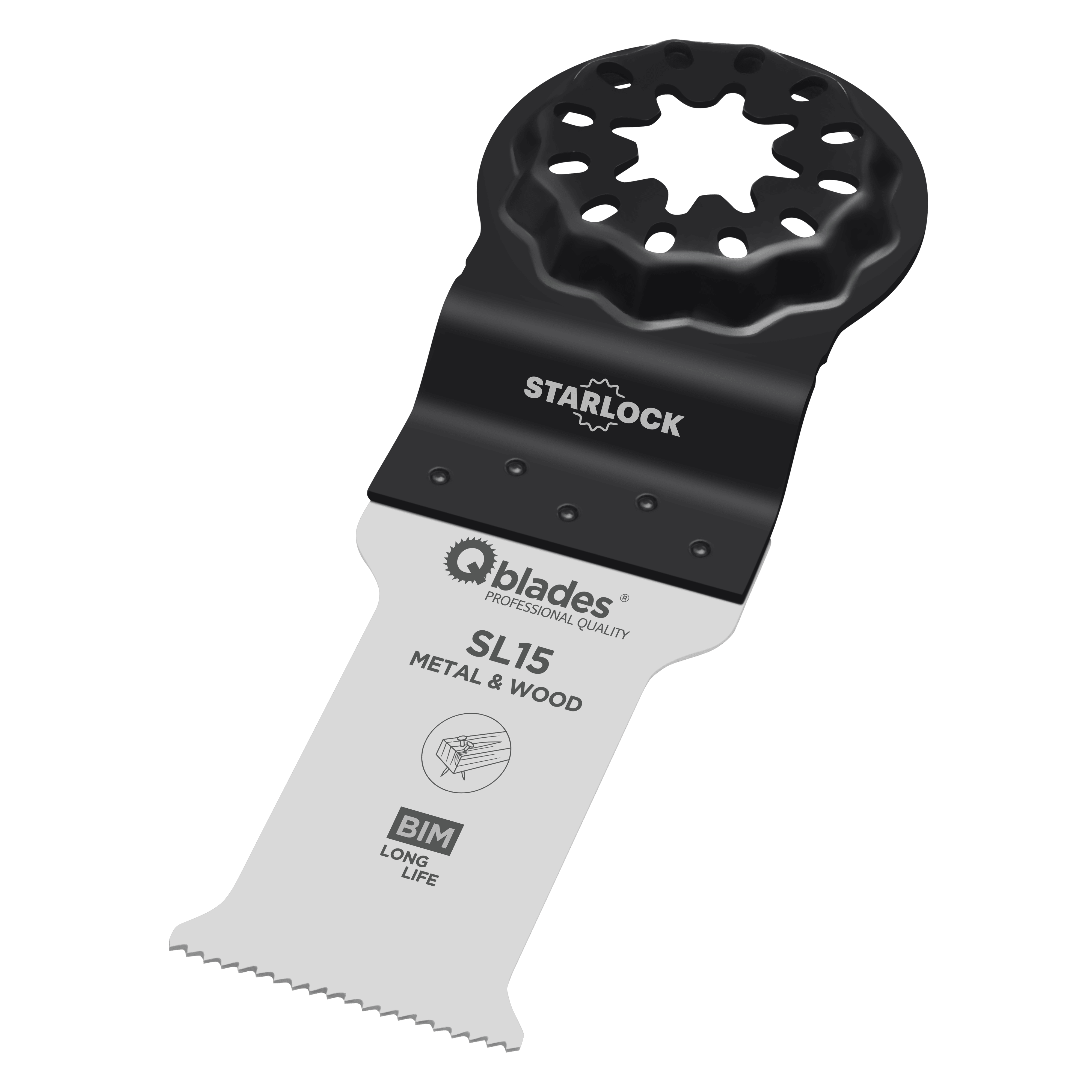 Qblades Multitoolzaagblad SL15 28x55mm Bi-Metaal 1st