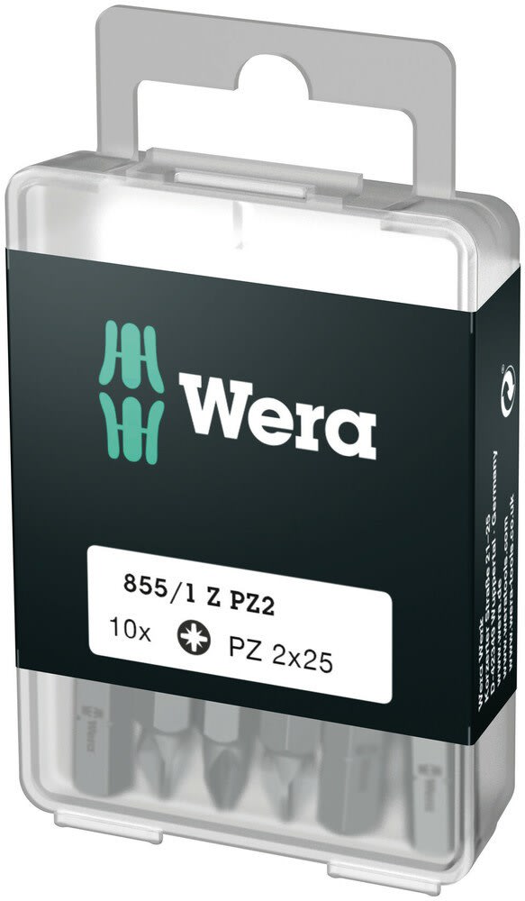 Wera Bitset DIY 25mm PZ-2 10-Delig