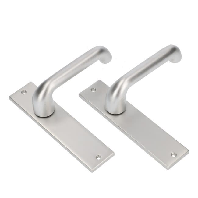 AMI Deurkrukgarnituur 386 Blind F1 Alu Recht Rotaveer 178/43 Voor Deurdikte 38-42mm