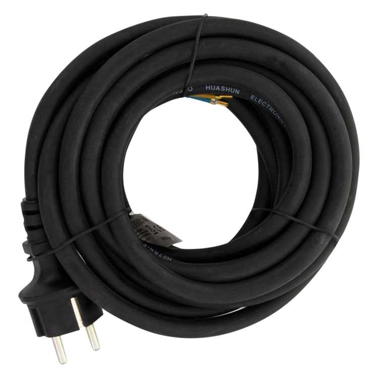 Exin Aansluitsnoer 3x1.5mm² Kabellengte 5m H07RN-F Met Stekker Zwart