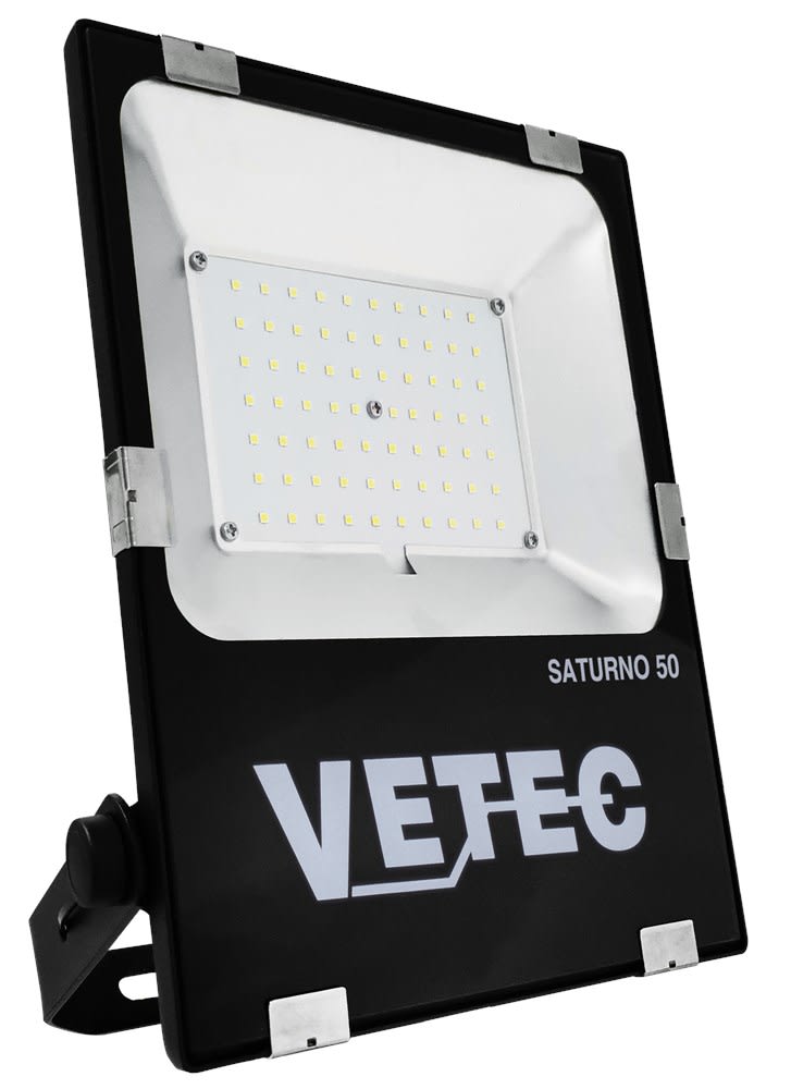 Vetec Bouwlamp Sarturno 50 LED 50W Klasse I Met Kabel Zwart