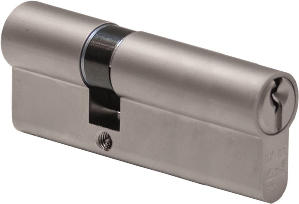 Oxloc Profielcilinder O5 Dubbel 30/50mm Staal Vernikkeld Mat SKG2