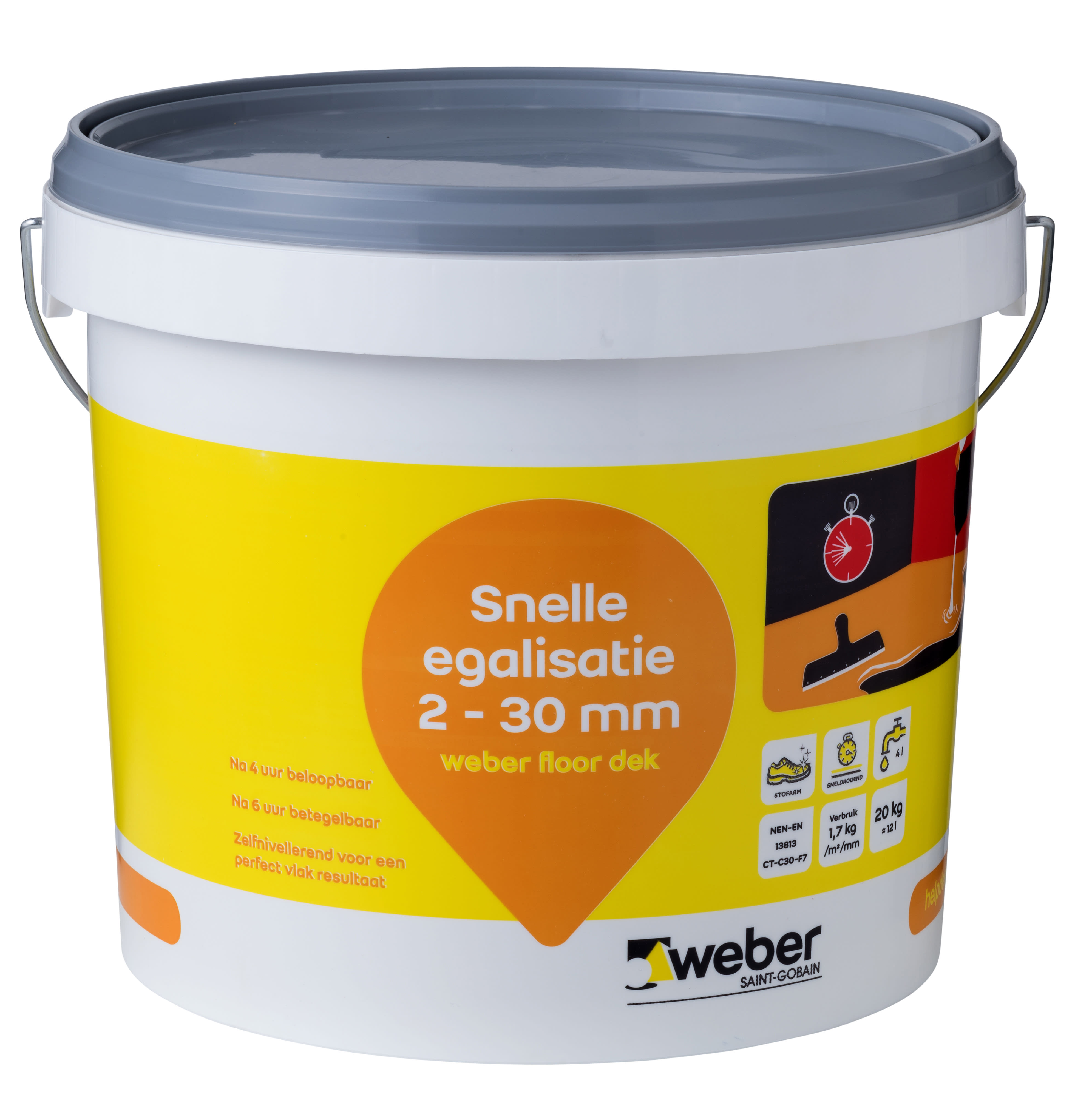 Product afbeelding voor Weber Floor Dek Vloeregalisatie 20kg