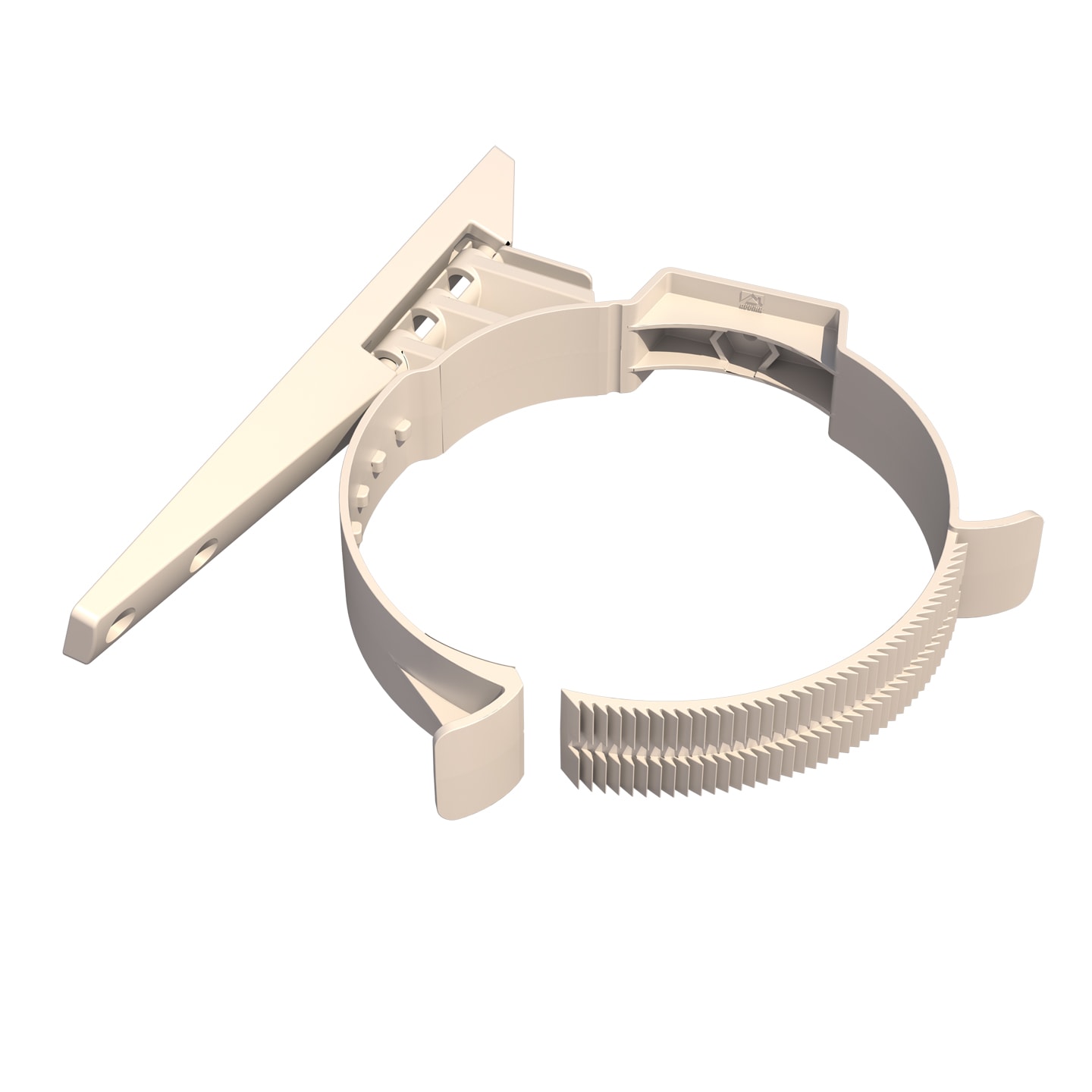 Ubbink Dakbeschotbeugel 100-131mm PP Wit