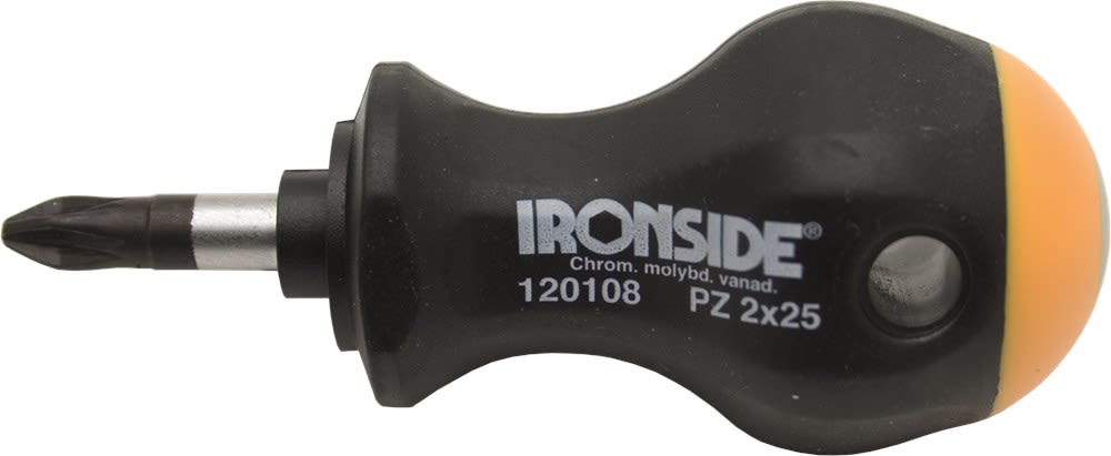 Ironside Schroevendraaier 2.0x25mm PZ-2 Stubby