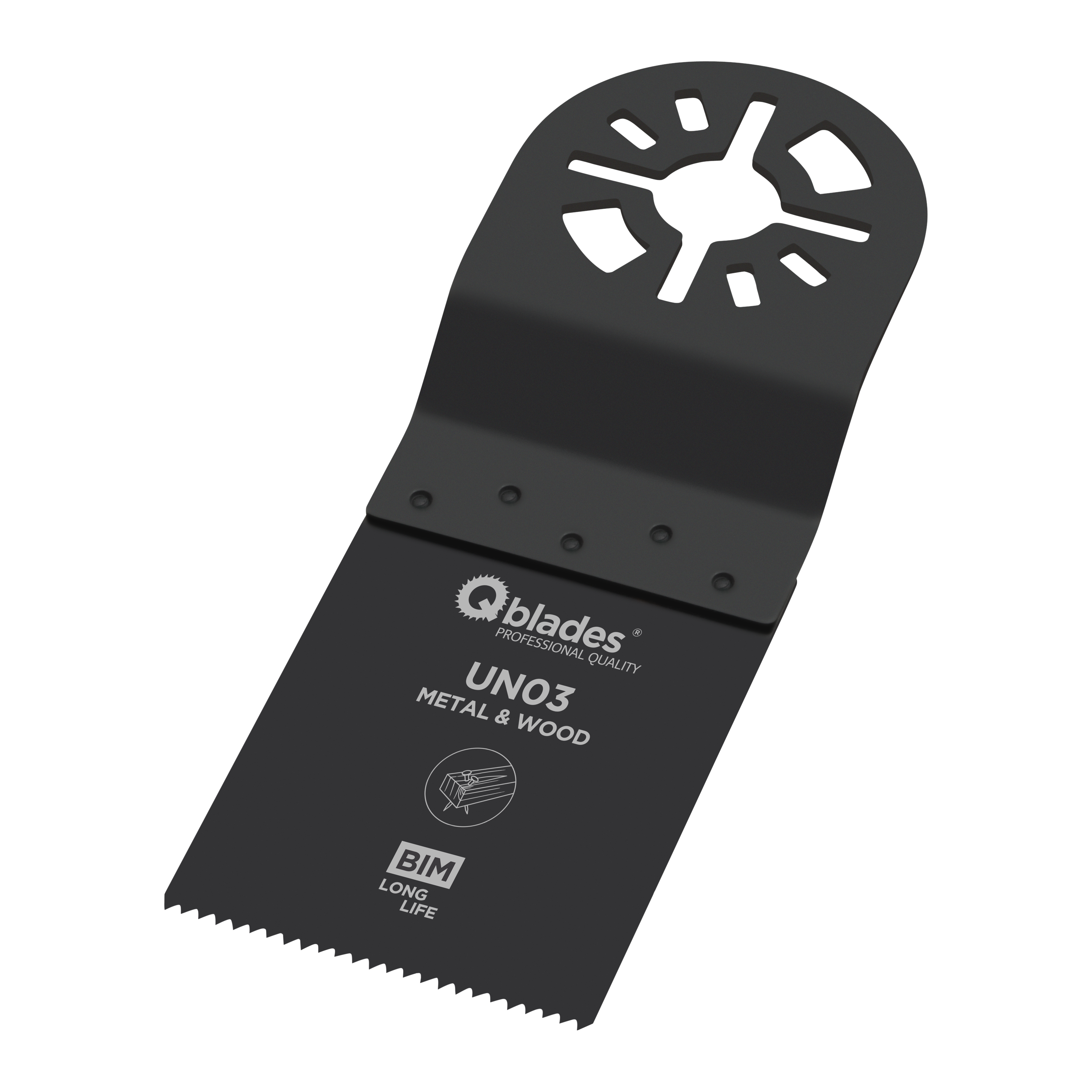 Qblades Multitoolzaagblad UN03 34x40mm Bi-Metaal 1st