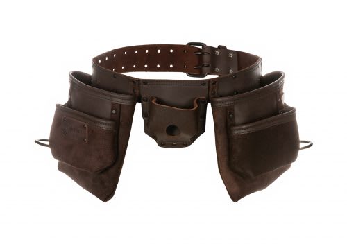 Toolpack Gereedschapsgordel Capital 27x25cm Dubbel Bruin Leer