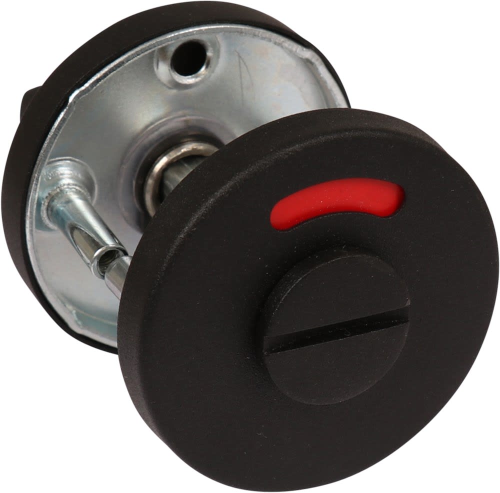 Oxloc WC-rozet Rond 8mm RVS Met Onderrozet Staal Zwart