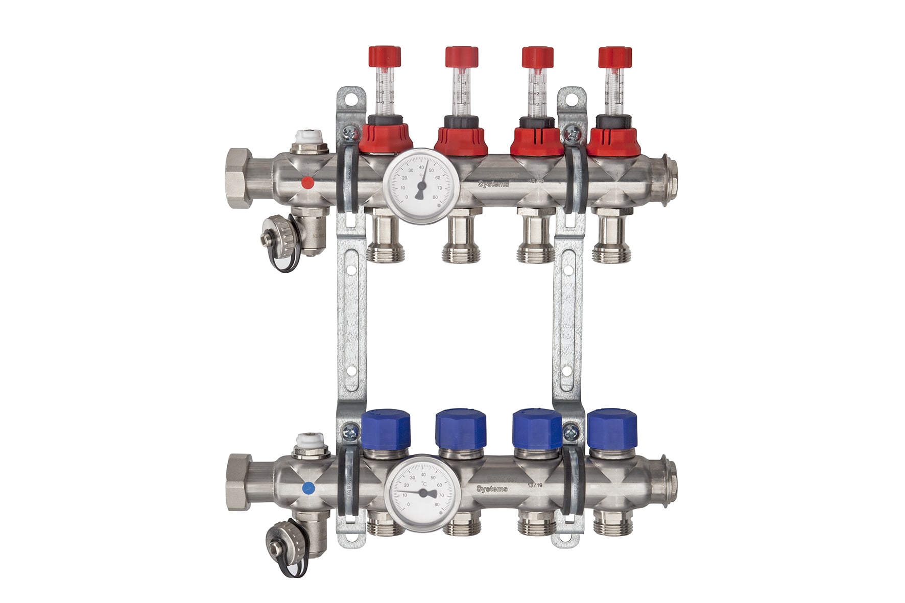 Schlüter BEKOTEC-THERM-HV 9-Groeps-Verdeelunit Met Thermometer BTHVT9DE
