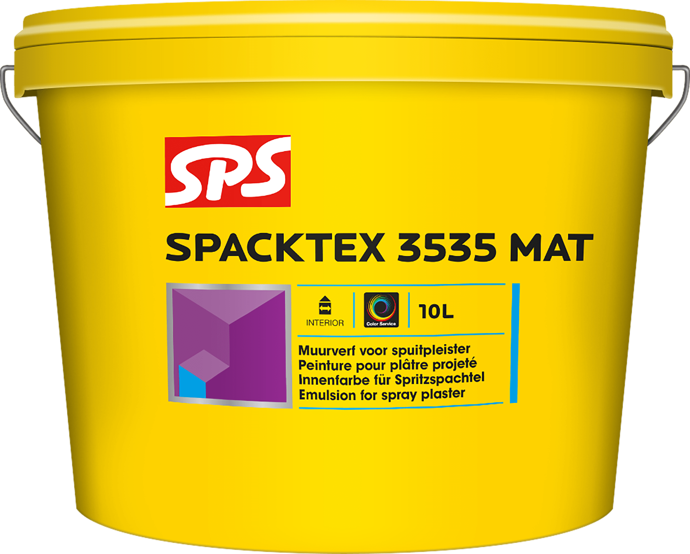 Product afbeelding voor SPS Spacktex 3535 Mat Binnen 10L Basis P Wit