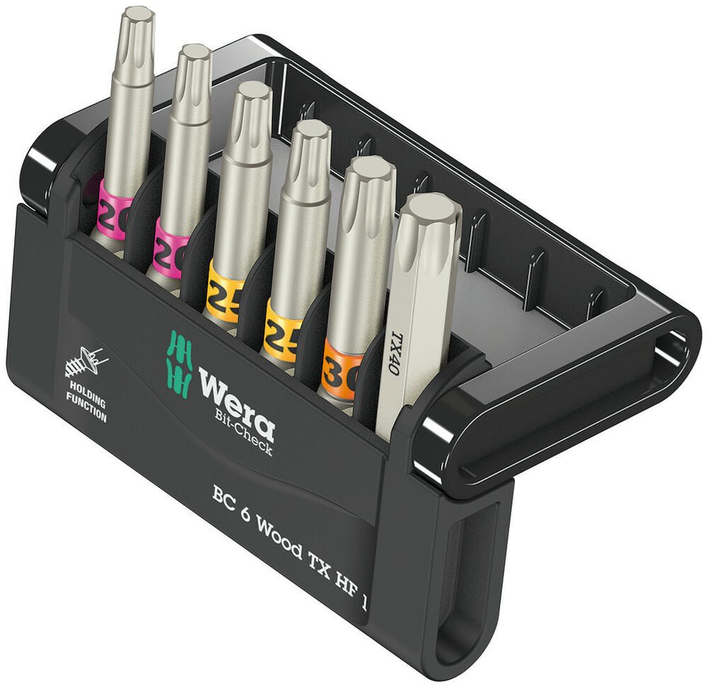 Wera Bitset Bit-Check Torx Wood HF 1 6-Delig