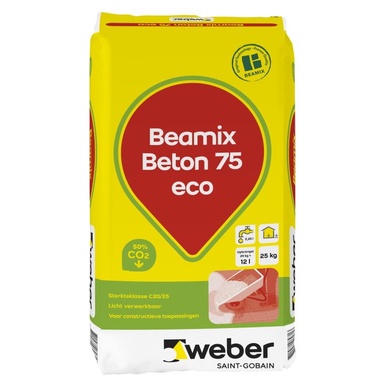 Product afbeelding voor Weber Beamix Beton 75 Eco 25kg