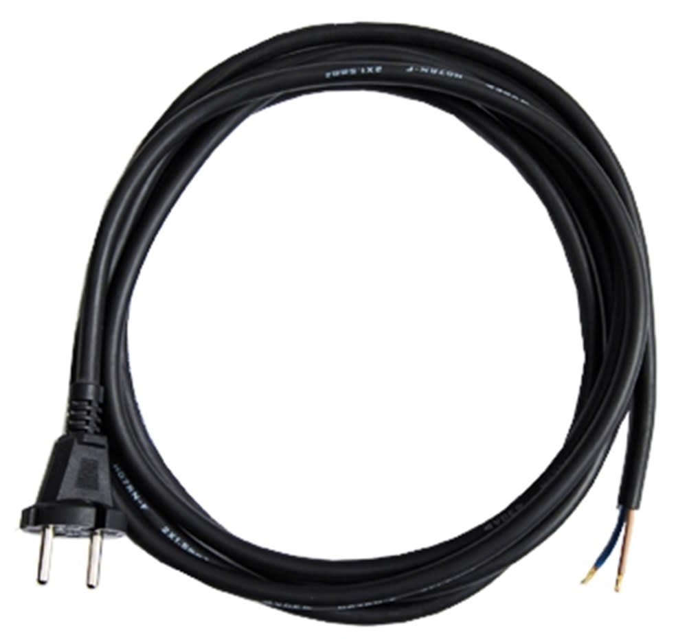 Product afbeelding voor Vetec Aansluitsnoer 2x1,5mm² Kabellengte 3m H07RN-F Met Stekker Zwart