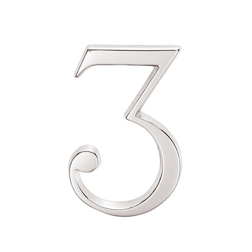 Skantrae Huisnummer Chroom Nr 3 Titanium