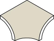 Villeroy & Boch Binnenhoek Pro Architectura 3.0 Pool System Cream White 9x9cm Mat 3165C3110010