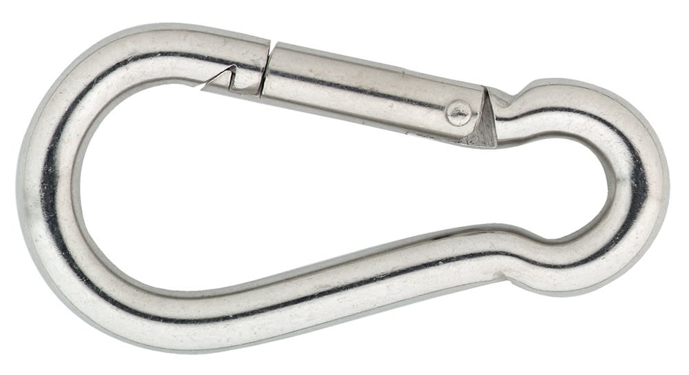 DX Karabijnhaak 80x8mm RVS A4