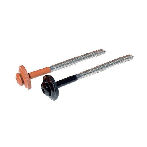 Product afbeelding voor Nedsale Schroef 4.5x65mm Torx RVS Met Ring EPDM 100st Rood