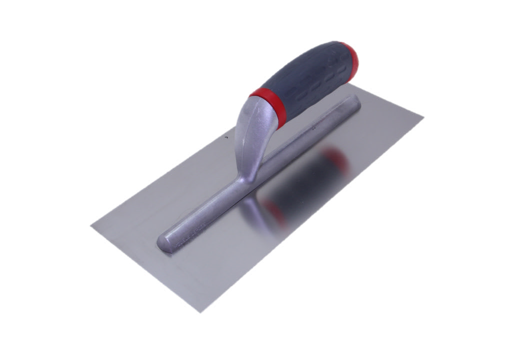 Product afbeelding voor Pleisterspaan LP 280x120mm RVS Handvat Grijs/Rood