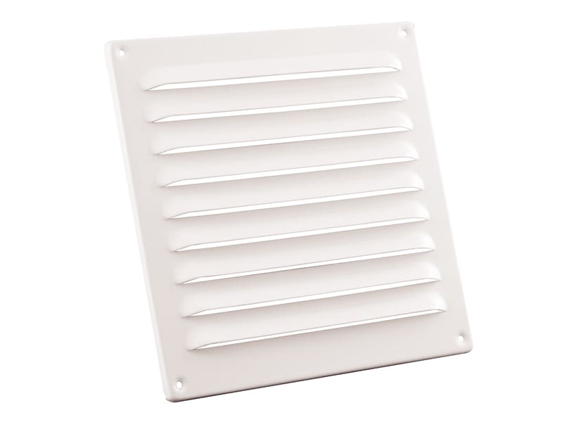 Schoepenrooster 200x200mm Aluminium Wit