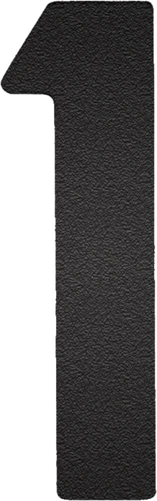 Oxloc Huisnummer 1 70x120mm RVS Zwart