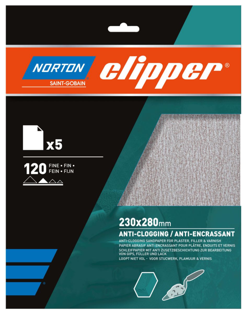 Clipper Schuurvel A275 K120 230x280mm No-Fill