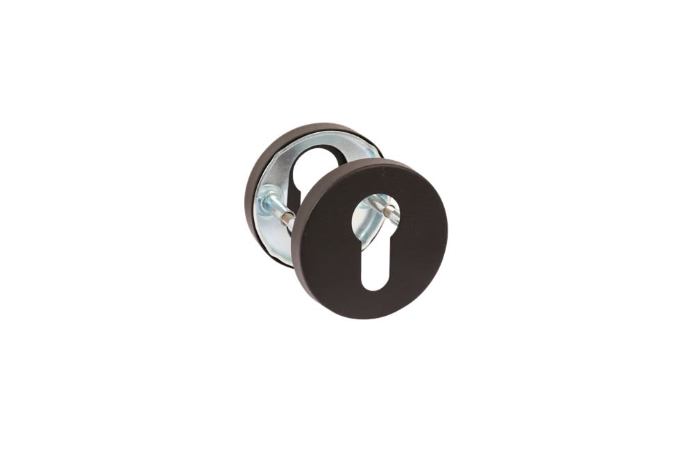 Product afbeelding voor Oxloc Cilinderrozet Rond 8mm RVS Met Onderrozet Staal Zwart