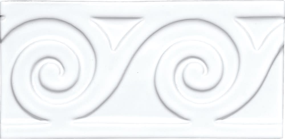 Strip Neri Relieve Mar Blanco Z 7,5x15cm Glanzend