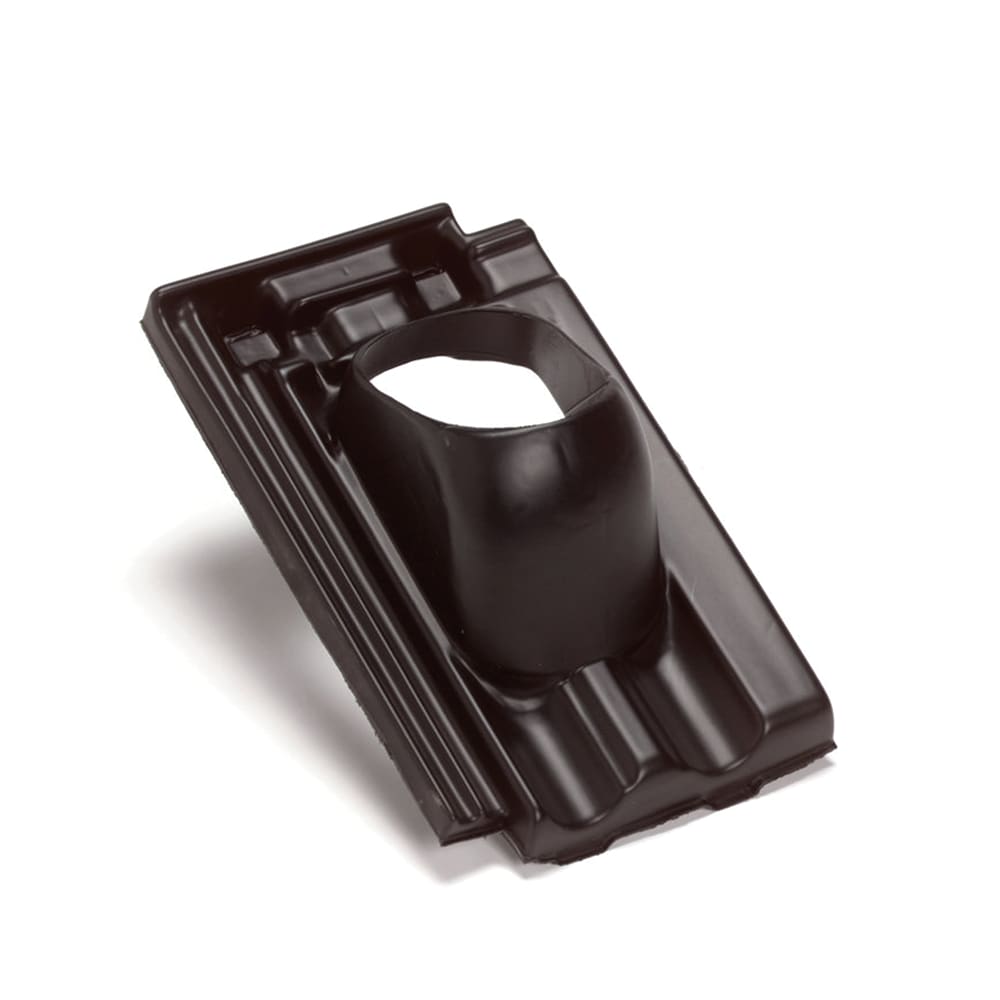 Product afbeelding voor Ubbink Dakdoorvoerpan Mulden Vlak 131mm 25-45 Graden 1-pans Zwart