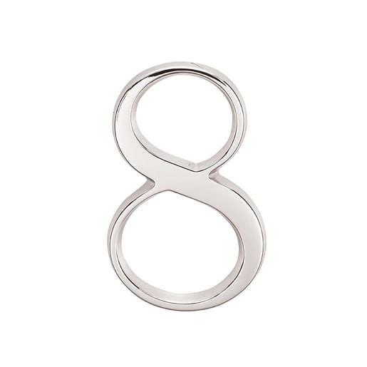 Skantrae Huisnummer Chroom Nr 8 Titanium