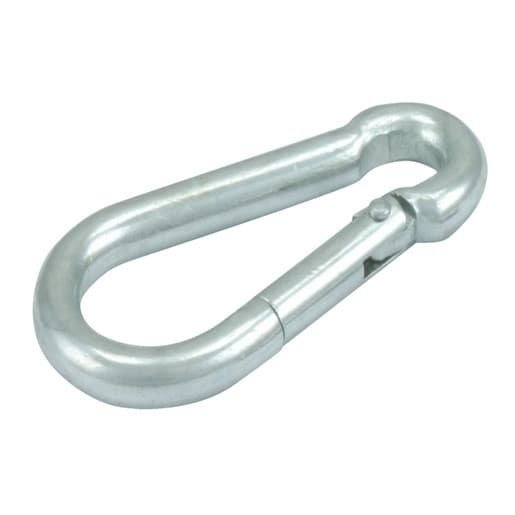 Karabijnhaak verzinkt 80x8 mm