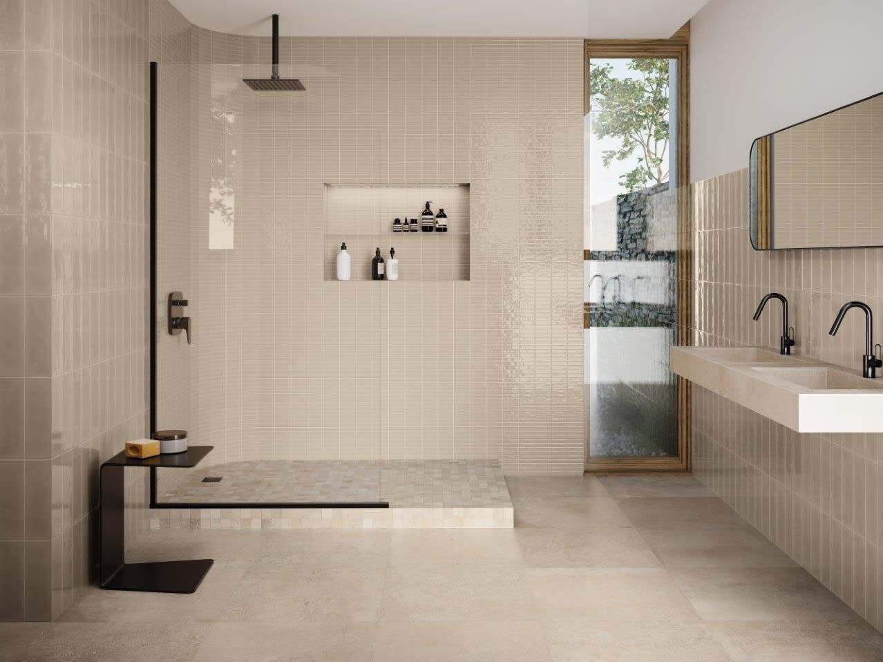 Product afbeelding voor Wandtegel Casablanca Cream 10x30cm 10mm Glanzend